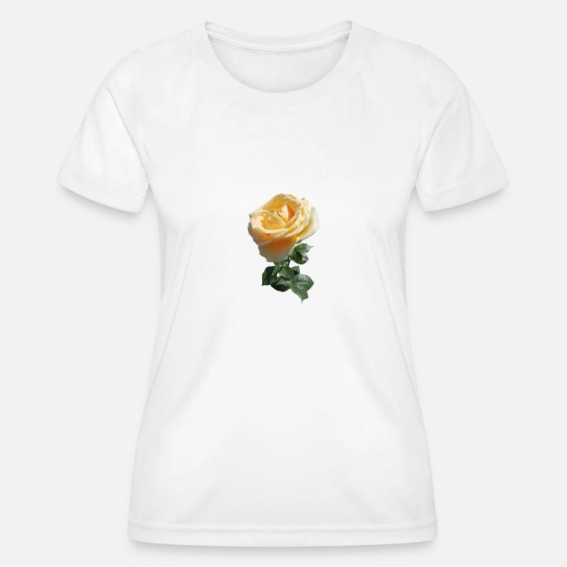 TEA ROSE - Women's Functional T-Shirt - white