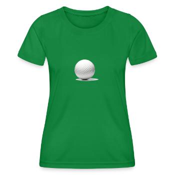 La balle de golf. - T-shirt sport Femme - vert - Devant - AI Model Female 172 dark (172cm)