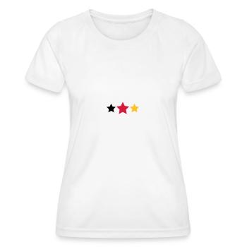 WM Sterne - Women's Functional T-Shirt - white - Front - AI Model Female 172 dark (172cm)
