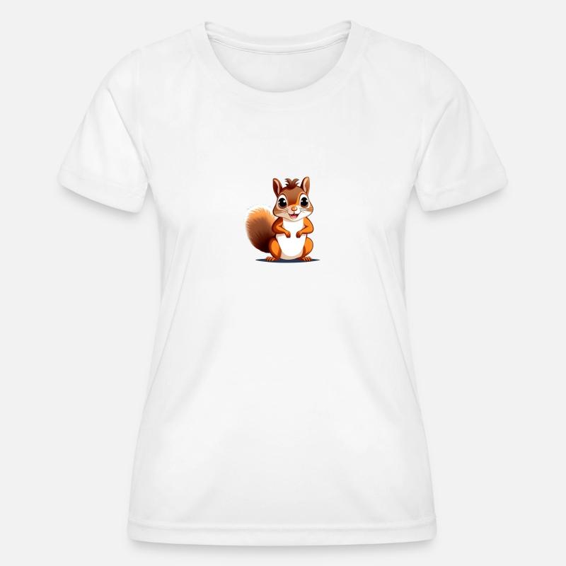 Squirrel - Women's Functional T-Shirt - white