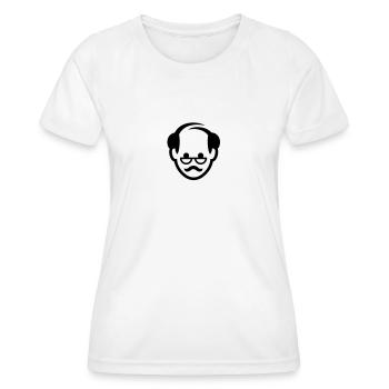 Face of a grandfather - Women's Functional T-Shirt - white - Front - AI Model Female 172 dark (172cm)