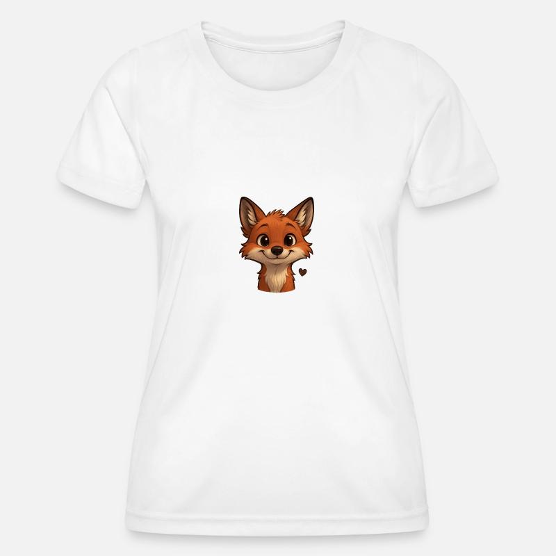 Happy Fox – clever & charming - Women's Functional T-Shirt - white