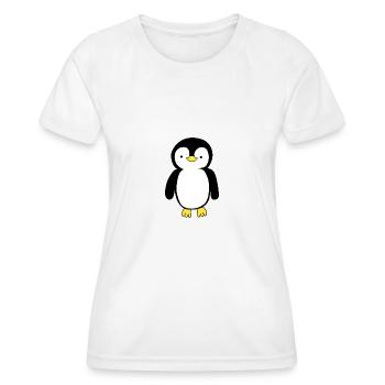 Pinguin - Frauen Funktions-T-Shirt - Weiß - Vorne - AI Model Female 172 dark (172cm)