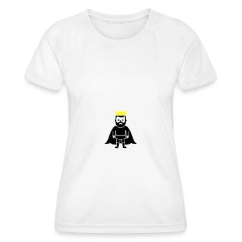 König - Frauen Funktions-T-Shirt - Weiß - Vorne - AI Model Female 172 dark (172cm)