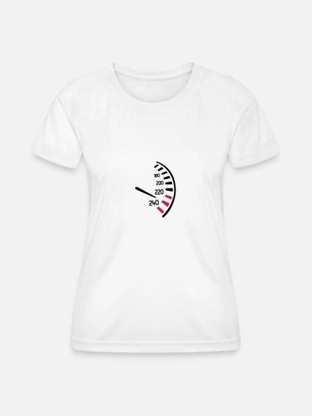 Tacho - Frauen Funktions-T-Shirt - Weiß