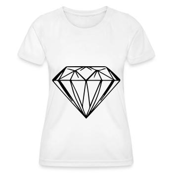 Diamond Symbol - Women's Functional T-Shirt - white - Front - AI Model Female 172 dark (172cm)