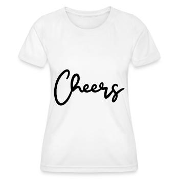 Vive le toast - T-shirt sport Femme - blanc - Devant - AI Model Female 172 dark (172cm)