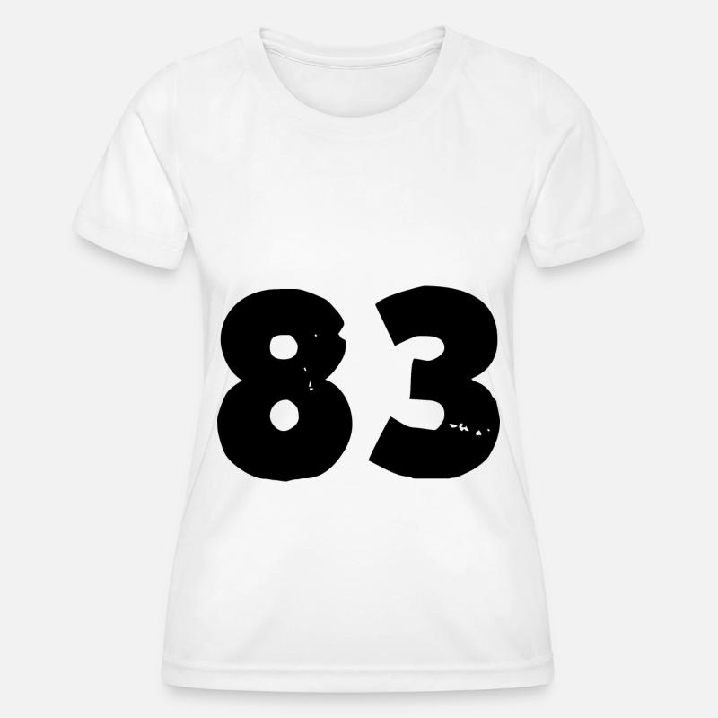 83 number - Women's Functional T-Shirt - white