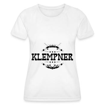Klempner Beruf - Frauen Funktions-T-Shirt - Weiß - Vorne - AI Model Female 172 dark (172cm)