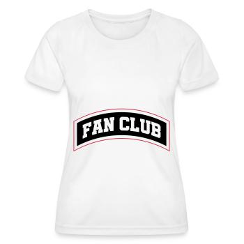 Membre du Fan Club - T-shirt sport Femme - blanc - Devant - AI Model Female 172 dark (172cm)