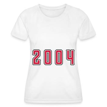 2004 Jahr Geburtstag - Frauen Funktions-T-Shirt - Weiß - Vorne - AI Model Female 172 dark (172cm)