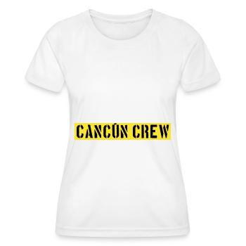Cancun Crew - Frauen Funktions-T-Shirt - Weiß - Vorne - AI Model Female 172 dark (172cm)