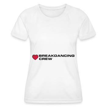 Breakdancing Crew - Frauen Funktions-T-Shirt - Weiß - Vorne - AI Model Female 172 dark (172cm)