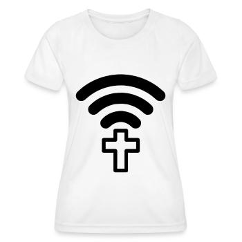 Connect Jesus God Church Pilgrimage Pilgrimage - Women's Functional T-Shirt - white - Front - AI Model Female 172 dark (172cm)
