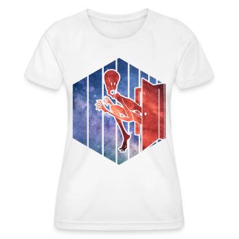 Alien - Frauen Funktions-T-Shirt - Weiß - Vorne - AI Model Female 172 dark (172cm)