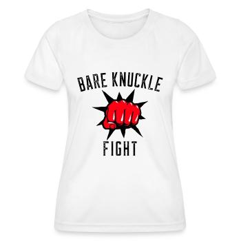 BARE KNUCKLE FIGHT - Frauen Funktions-T-Shirt - Weiß - Vorne - AI Model Female 172 dark (172cm)