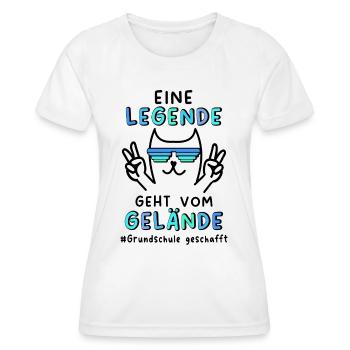 Grundschule Geschafft 2025 Grundschule Abschied - Frauen Funktions-T-Shirt - Weiß - Vorne - AI Model Female 172 dark (172cm)