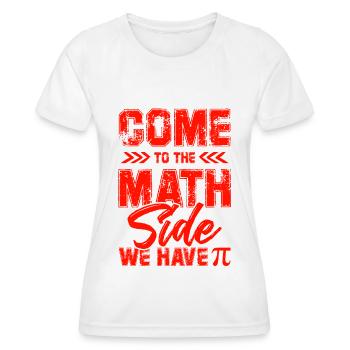 Spruch mathematik - T-shirt sport Femme - blanc - Devant - AI Model Female 172 dark (172cm)