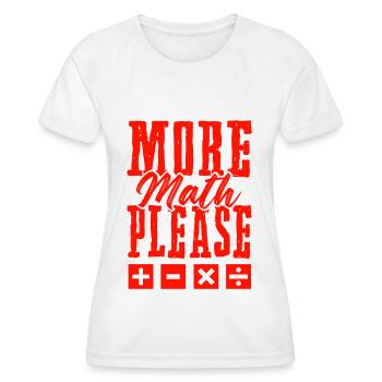 mehr mathematik - Frauen Funktions-T-Shirt - Weiß - Vorne - AI Model Female 172 dark (172cm)
