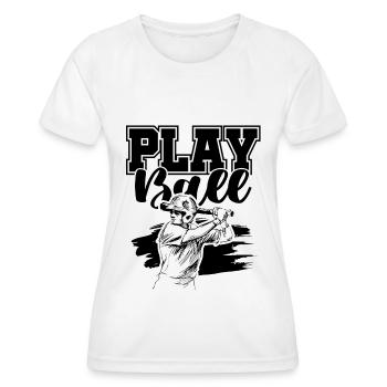 Baseball Sports - Women's Functional T-Shirt - white - Front - AI Model Female 172 dark (172cm)