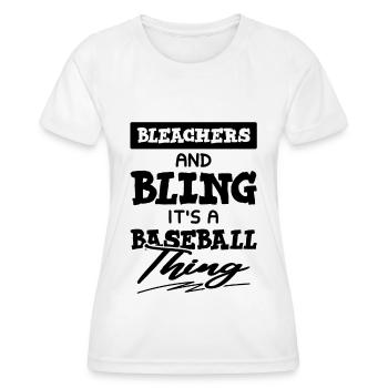 Baseball Sports - Women's Functional T-Shirt - white - Front - AI Model Female 172 dark (172cm)