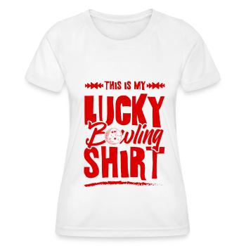 Chemise de bowling - T-shirt sport Femme - blanc - Devant - AI Model Female 172 dark (172cm)