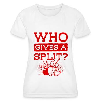 Bowling Split - Women's Functional T-Shirt - white - Front - AI Model Female 172 dark (172cm)