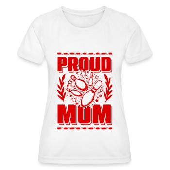 Maman de bowling - T-shirt sport Femme - blanc - Devant - AI Model Female 172 dark (172cm)