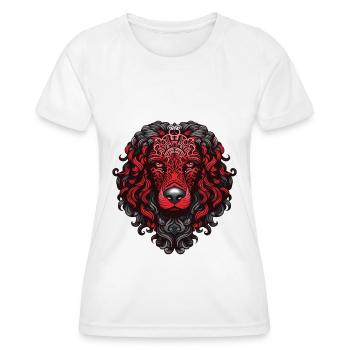 Portrait de chien caniche - T-shirt sport Femme - blanc - Devant - AI Model Female 172 dark (172cm)