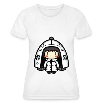 Iglu Eskimo Winter Comic - Frauen Funktions-T-Shirt - Weiß - Vorne - AI Model Female 172 dark (172cm)