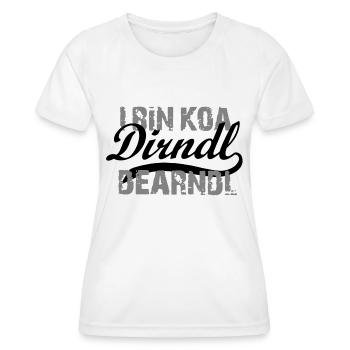 Koa Dirndl Dearndl Schwarz - Frauen Funktions-T-Shirt - Weiß - Vorne - AI Model Female 172 dark (172cm)