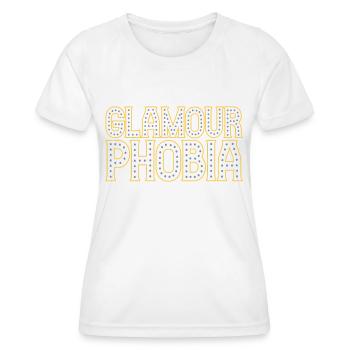 Couleurs changeables | Glamourphobia Glamour Phobie - T-shirt sport Femme - blanc - Devant - AI Model Female 172 dark (172cm)
