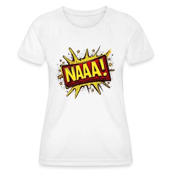 Naaaaaa - Women's Functional T-Shirt - white - Front - AI Model Female 172 dark (172cm)