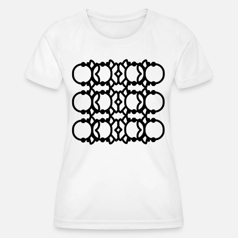 circular ring - Women's Functional T-Shirt - white