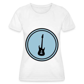 Symbole de guitare - T-shirt sport Femme - blanc - Devant - AI Model Female 172 dark (172cm)