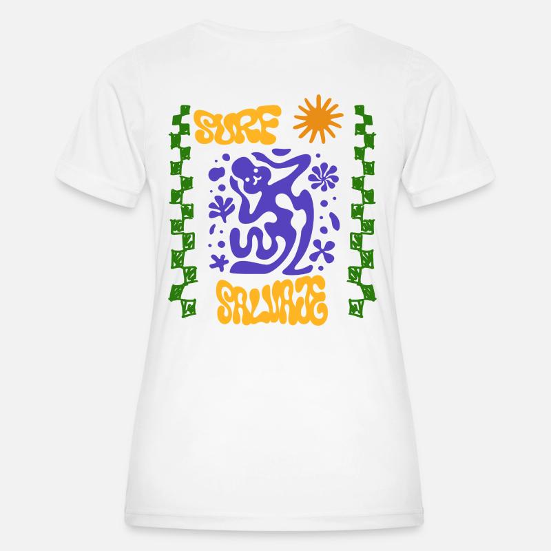 Psychedelic Surf Salvaje  - Women's Functional T-Shirt - white