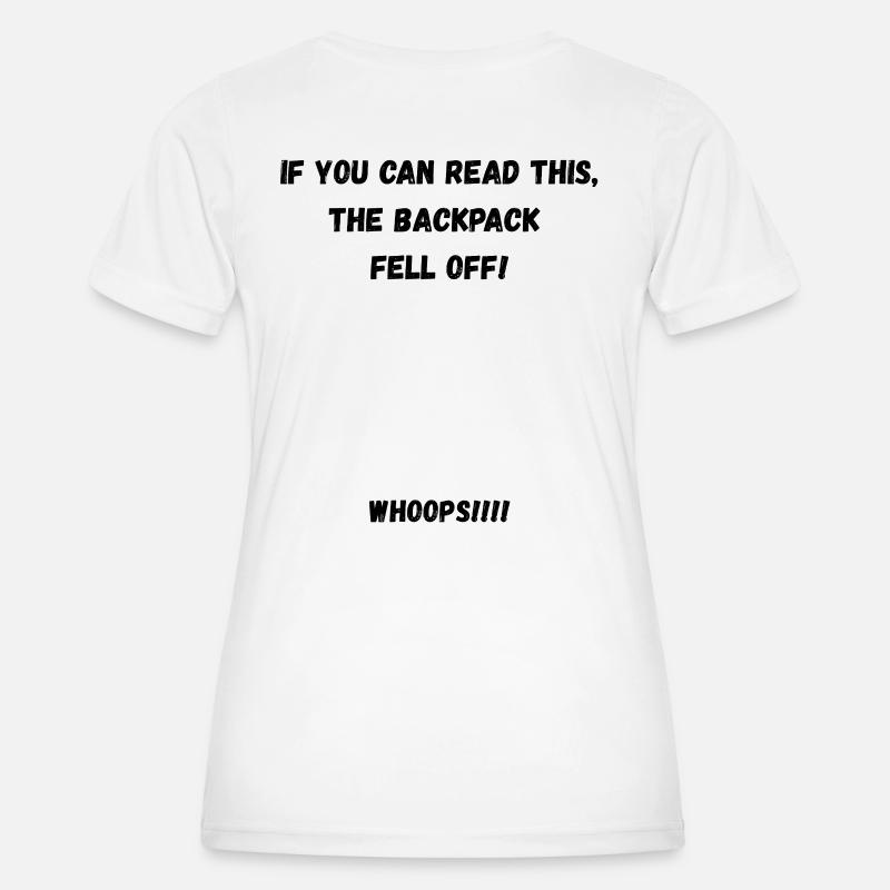 Backpack - Women's Functional T-Shirt - white