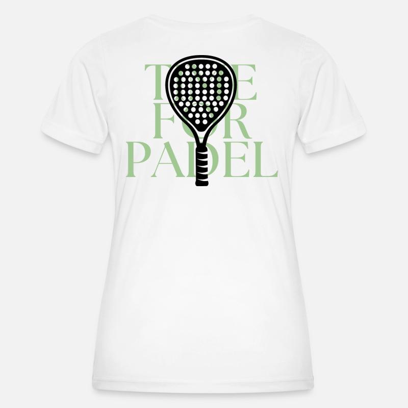Time for Padel - Women's Functional T-Shirt - white