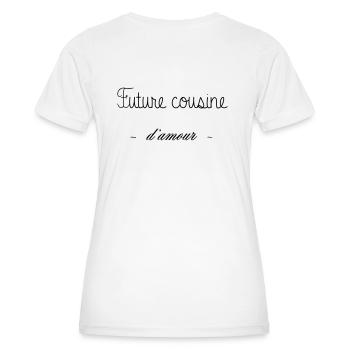 FUTURE COUSINE D AMOUR - T-shirt sport Femme - blanc - Dos - AI Model Female 172 dark (172cm)