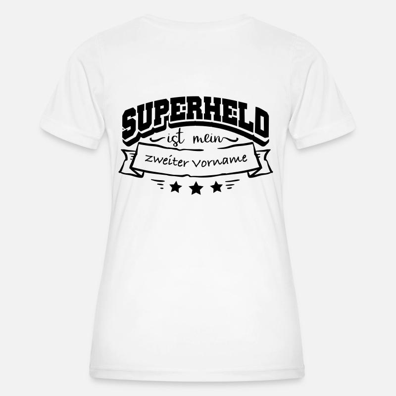 First name Superhero - Women's Functional T-Shirt - white