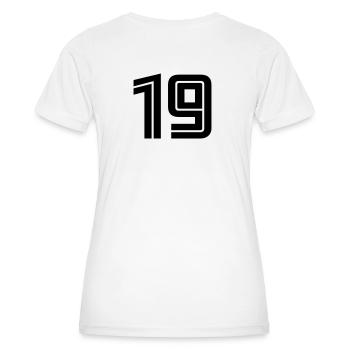 19 - Women's Functional T-Shirt - white - Back - AI Model Female 172 dark (172cm)