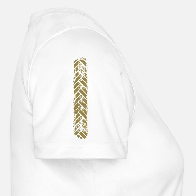 Goldenes Chevron-Vertikalchevron-Muster Frauen Funktions-T-Shirt