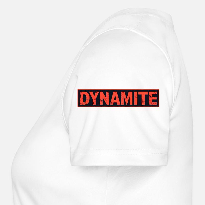 Dynamite Red Grunge Poster Women's Functional T-Shirt