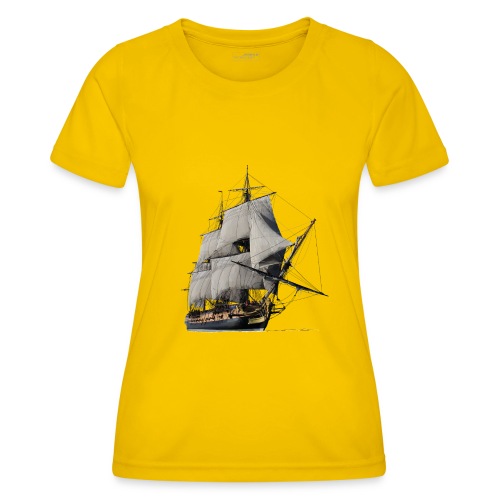 Segelschiff - Frauen Funktions-T-Shirt