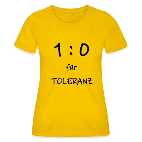 TOLERANZ in Führung - Frauen Funktions-T-Shirt