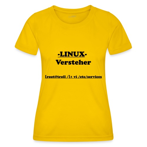 Linux-Versteher: VI - Frauen Funktions-T-Shirt