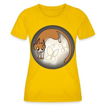 Whiskers of Light - Women's Functional T-Shirt - egg yellow - Front - AI Model Female 172 dark (172cm)