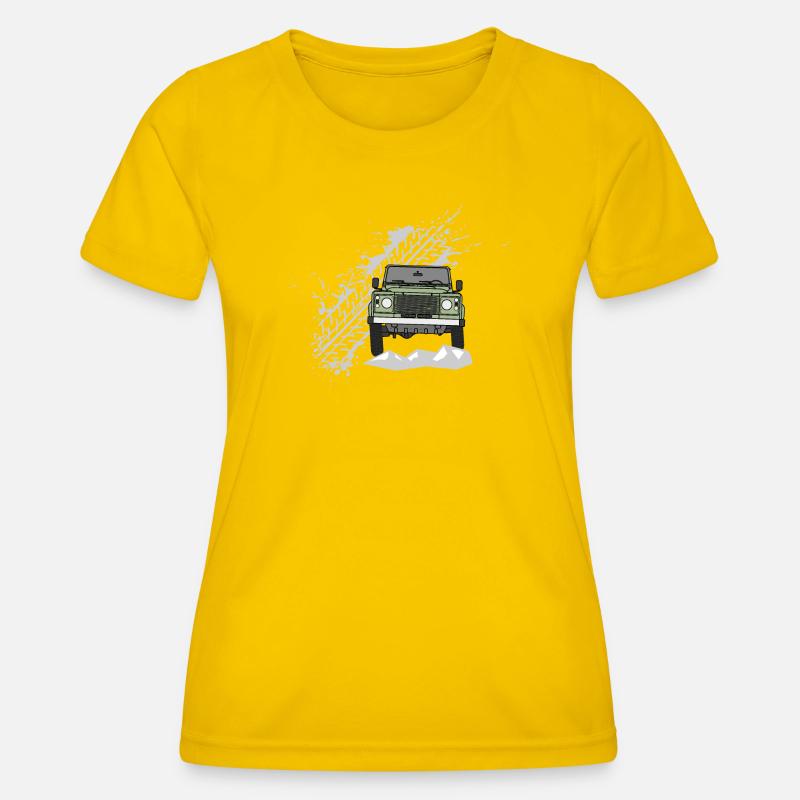 Defender Splash Front - Women's Functional T-Shirt - egg yellow