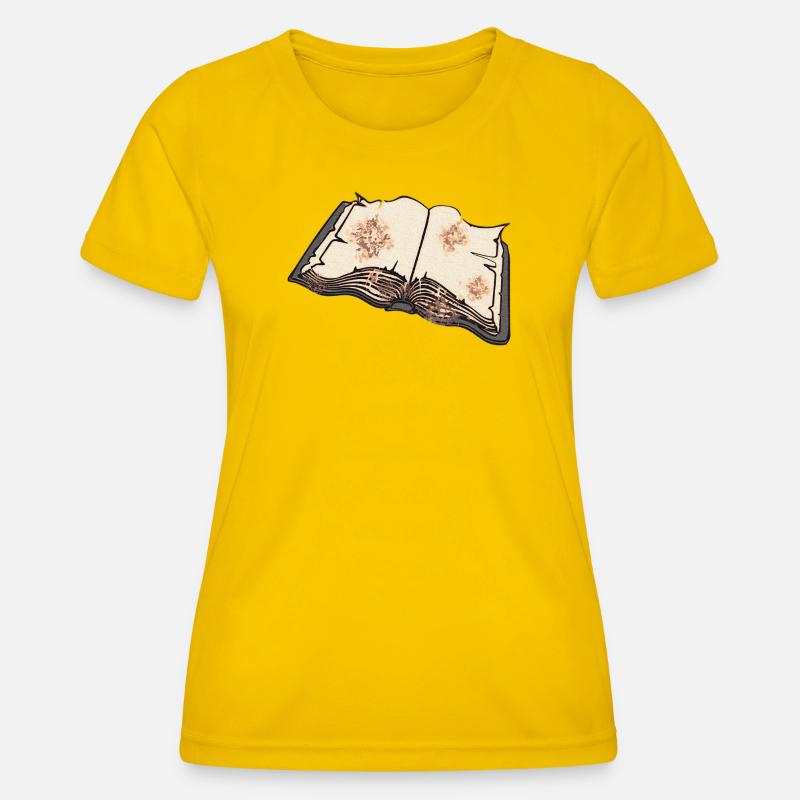 Open an old book, read - Women's Functional T-Shirt - egg yellow