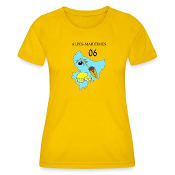 Maritime Alps - Women's Functional T-Shirt - egg yellow - Front - AI Model Female 172 dark (172cm)